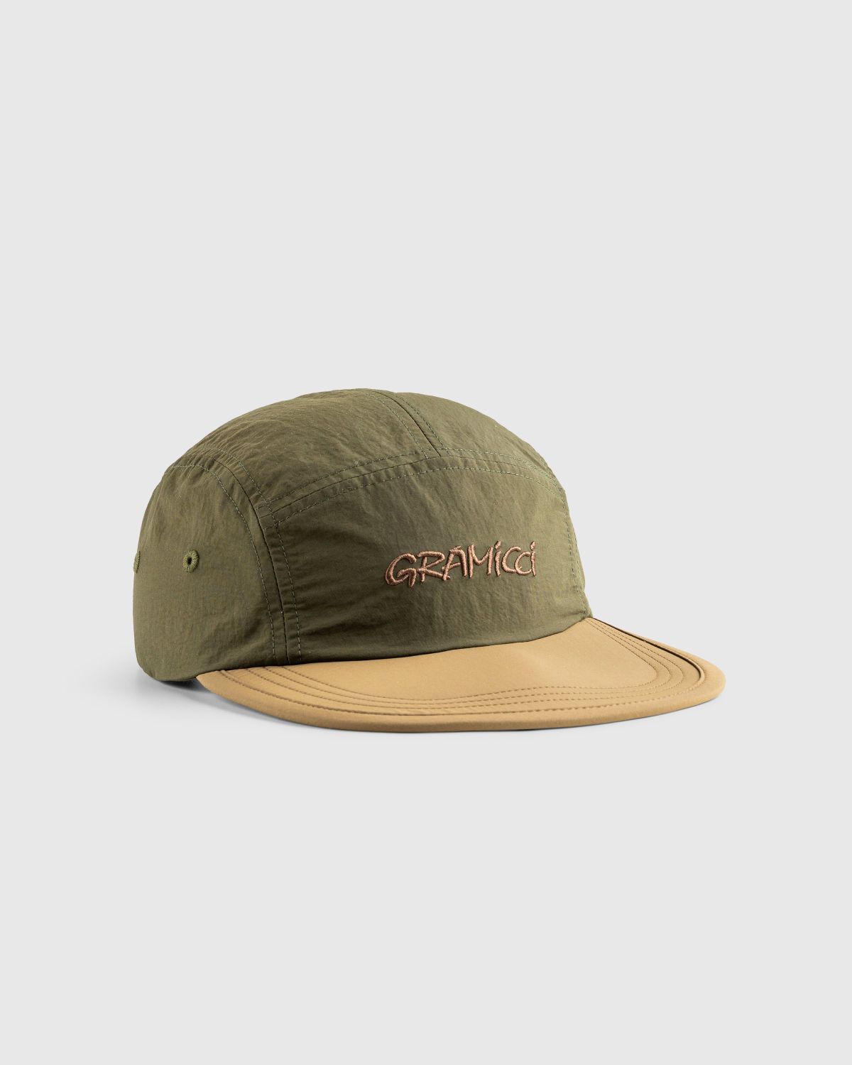 Gramicci – Nylon Cap Deep Olive Coyote | Highsnobiety Shop